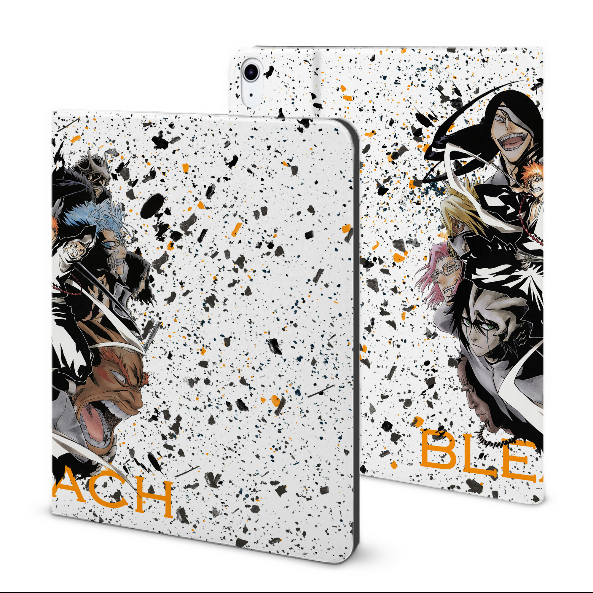 （画像用） ブリーチ BLEACH IPad ケース ブック型 PUレザー TPU 耐衝撃 軽量 薄型 ペン収納なし 全面保護 IPad 各モデル対応